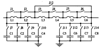 圖7  SSB天調(diào)電容、電感網(wǎng)絡(luò)